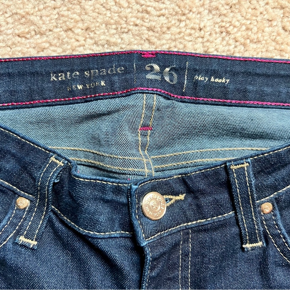 NWT Kate Spade Broome Street Indigo Denim Jeans Size 26